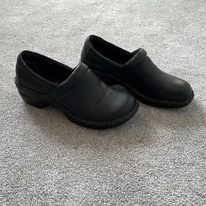 Black Leather Women’s b.o.c. Slip-On Shoes